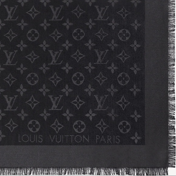 Louis Vuitton Monogram Shawl (charcoal grey) - Picture 4 of 6